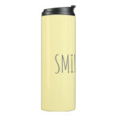 VOEG EIGEN TEKST  GEEL TOE  THERMOSBEKER (Gedraaid links)