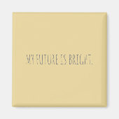 VOEG EIGEN TEKSTPERSONALIZE  GEEL TOE MAGNEET (Voorkant)