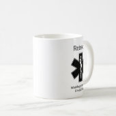 Voeg EMT-naam toe aan County Fire en Rescue Koffiemok (Voorkant rechts)