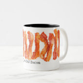 Voeg enkel Bacon toe Tweekleurige Koffiemok (Voorkant rechts)