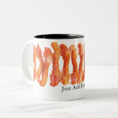 Voeg enkel Bacon toe Tweekleurige Koffiemok (Voorkant links)