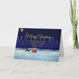 Voeg Familie/de Naam van de Organisatie Blauwe Ker Kaart