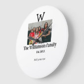 Voeg familienaam foto jaar rustieke  reünie grote klok (Hoek)