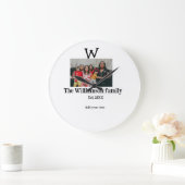 Voeg familienaam foto jaar rustieke  reünie grote klok (Huis)