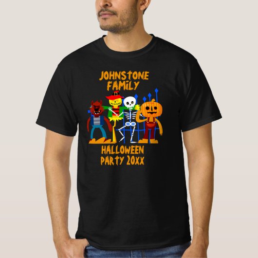 Voeg Familienaam toe geef het Jaar van de Partij v T-shirt (Voorkant)
