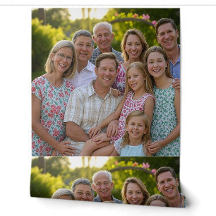 Voeg familiereünie toe Foto aanpassen Behang