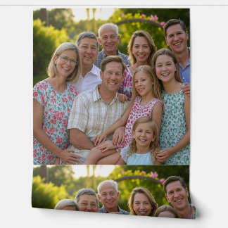 Voeg familiereünie toe Foto aanpassen Behang