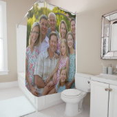 Voeg familiereünie toe Foto aanpassen Douchegordijn (In situ)