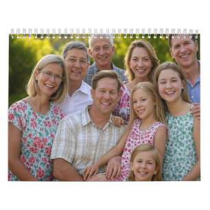 Voeg familiereünie toe Foto aanpassen Kalender