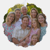 Voeg familiereünie toe Foto aanpassen Ornament Kaart (Achterkant)