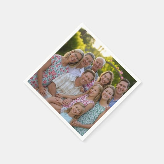 Voeg familiereünie toe Foto aanpassen Servet (Hoek)