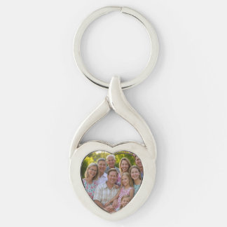 Voeg familiereünie toe Foto aanpassen Sleutelhanger