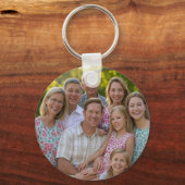 Voeg familiereünie toe Foto aanpassen Sleutelhanger (Achterkant)