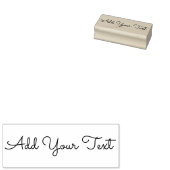 Voeg favoriete Tekst toe - Één Lijn Handgeschreven Rubberstempel (Gestempeld)