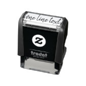 Voeg favoriete Tekst toe - Één Lijn Handgeschreven Zelfinktende Stempel (Product)