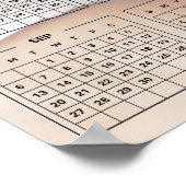 Voeg foto 2026 kalender foto toe poster (Hoek)