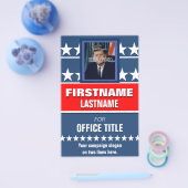 Voeg Foto Aangepaste Campagne politieke Sjabloon t Flyer (Enkel)