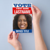 Voeg Foto Aangepaste Campagne politieke Sjabloon t Flyer (Hand)