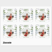 Voeg foto baby shower favoren label toe (Vel)