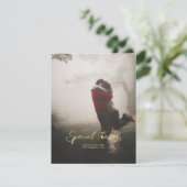 Voeg foto bruiloft plat dank u kaart (Staand voorkant)