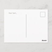 Voeg foto en tekst  waterverf natuur Groen Briefkaart (Achterkant)