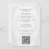 Voeg foto engagement party QR code uitnodiging toe (Achterkant)