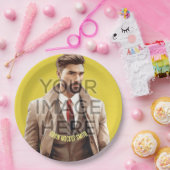 Voeg foto gepersonaliseerde aangepaste papier part papieren bordje (Feest)