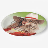 Voeg foto gepersonaliseerde aangepaste papier part papieren bordje (Gekanteld)