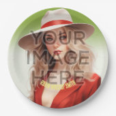 Voeg foto gepersonaliseerde aangepaste papier part papieren bordje (Voorkant)