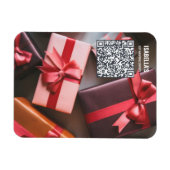 Voeg Foto QR Code Zakelijk Toe Magneet (Horizontaal)