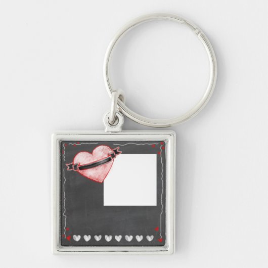 Voeg foto, tekst aan geschenk van het karton, onli sleutelhanger (Voorkant)