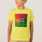 Voeg Foto Tekst Naam Jeugd Jongens Front Print Gee T-shirt (Voorkant)