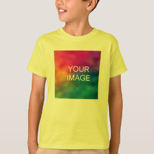Voeg Foto Tekst Naam Jeugd Jongens Front Print Gee T-shirt