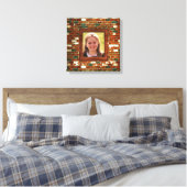 Voeg foto toe aan Brick illusion wrapped canvas pr (Insitu (Slaapkamer))