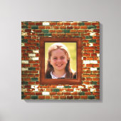 Voeg foto toe aan Brick illusion wrapped canvas pr (Voorkant)