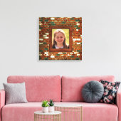 Voeg foto toe aan Brick illusion wrapped canvas pr Afdruk (Insitu (Woonkamer))