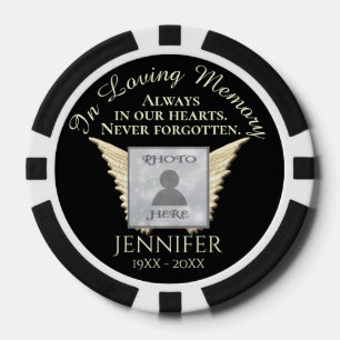 Voeg Foto Toe Aangepaste Herdenking Poker Chips
