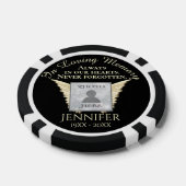 Voeg Foto Toe Aangepaste Herdenking Poker Chips (Enkel)