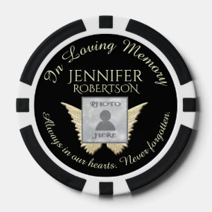 Voeg foto toe Aangepaste herdenking Poker Chips