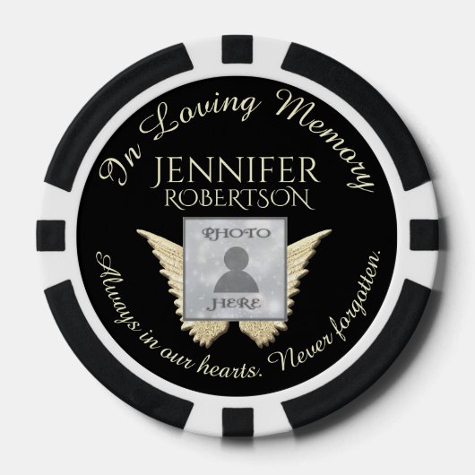 Voeg foto toe Aangepaste herdenking Poker Chips (Voorkant)