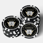 Voeg foto toe Aangepaste herdenking Poker Chips (Opstapeling)