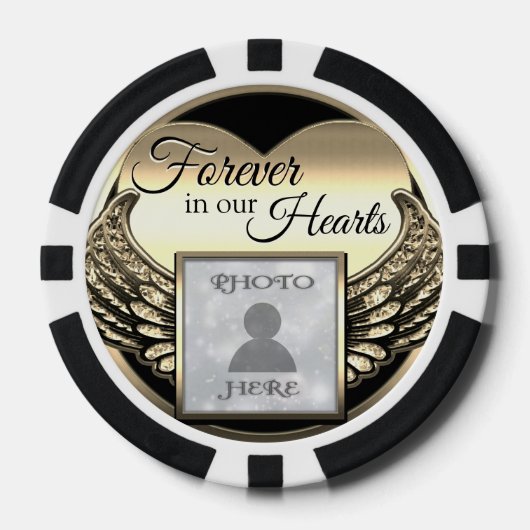 Voeg foto toe Aangepaste herinnering Poker Chips (Voorkant)