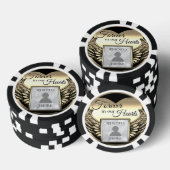 Voeg foto toe Aangepaste herinnering Poker Chips (Opstapeling)