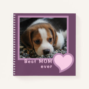 VOEG FOTO TOE BESTE MOEDER OOIT BEAGLE DOG ROZE LO NOTITIEBOEK