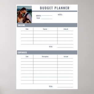 Voeg foto toe Budgetplanner  Poster