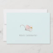 VOEG FOTO TOE - Cute Kitten Floral Birthday Uitnod Kaart (Achterkant)