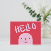 Voeg foto toe - Gepersonaliseerde Hello Connection Briefkaart (Staand voorkant)