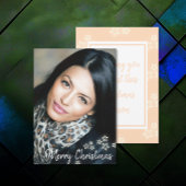 Voeg foto toe Modern Chic Merry Christmas Kaarten