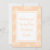 Voeg foto toe Modern Chic Merry Christmas Kaarten (Achterkant)