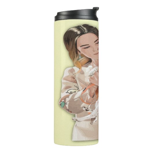 Voeg Foto Toe Personaliseren Thermosbeker (Gedraaid links)